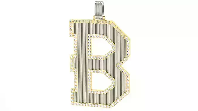 Pedant Letter B SUPREME LEAGUE OF MAN S