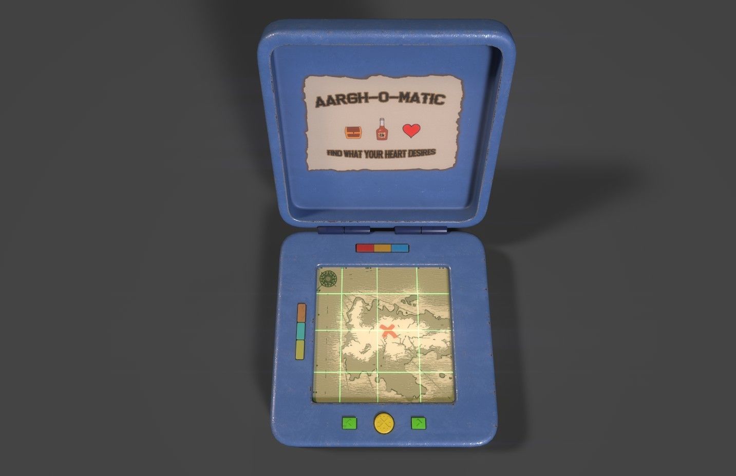 Yo-ho-hompass Low-poly 3D model_6