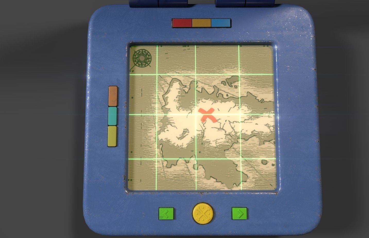 Yo-ho-hompass Low-poly 3D model_2