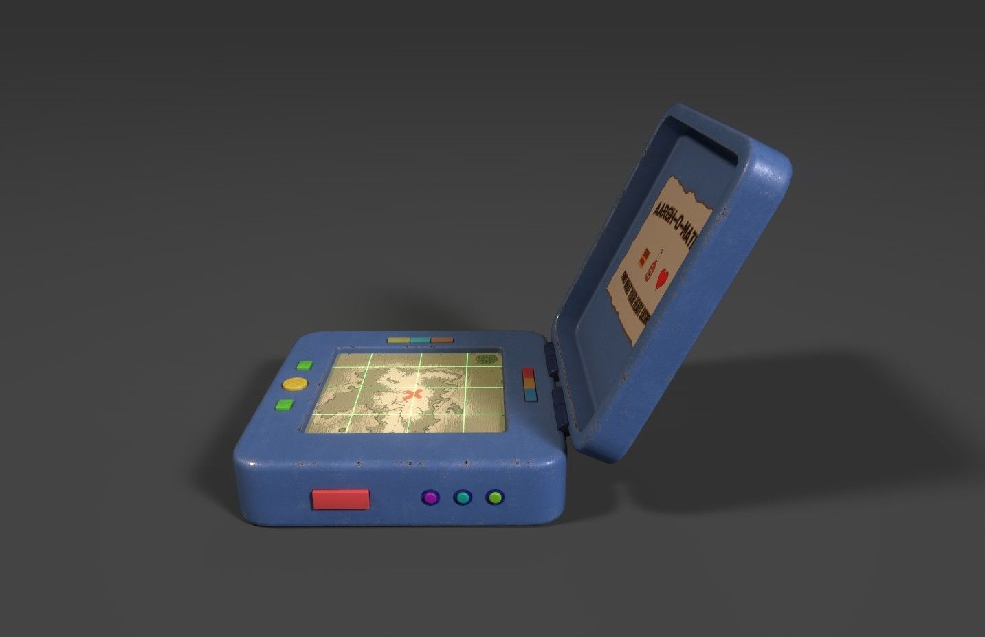 Yo-ho-hompass Low-poly 3D model_7