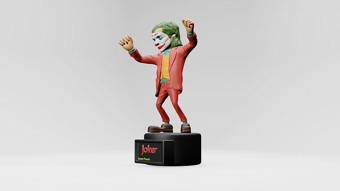 Joker - joaquin phoenix  3d printing Free 3D print model