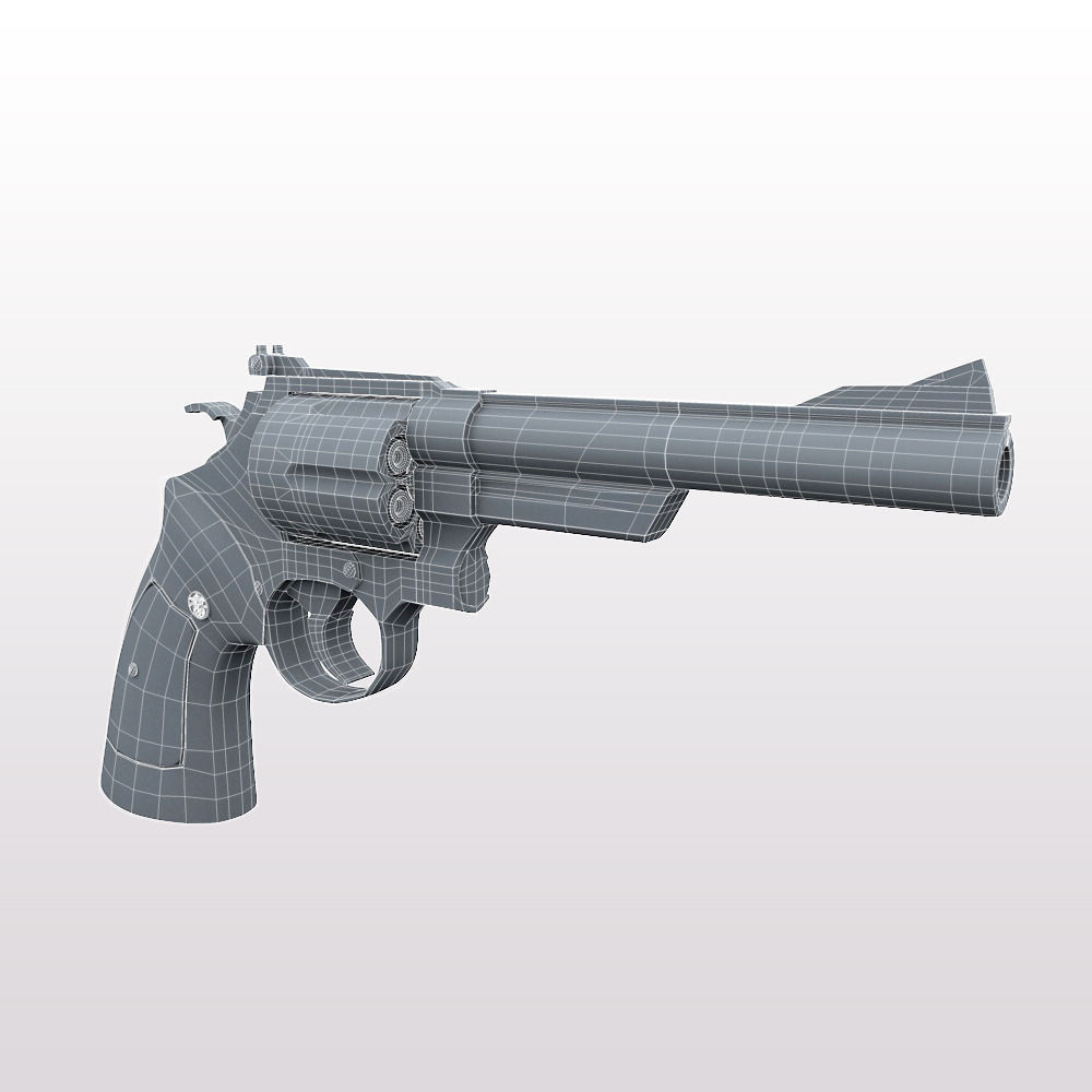 44 Magnum Handgun 3D model_9