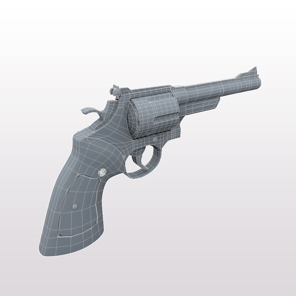 44 Magnum Handgun 3D model_8