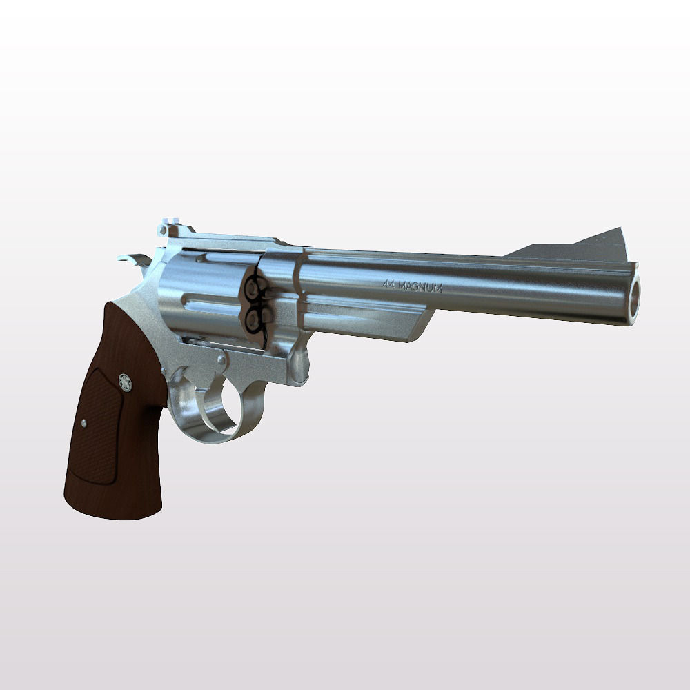 44 Magnum Handgun 3D model_3