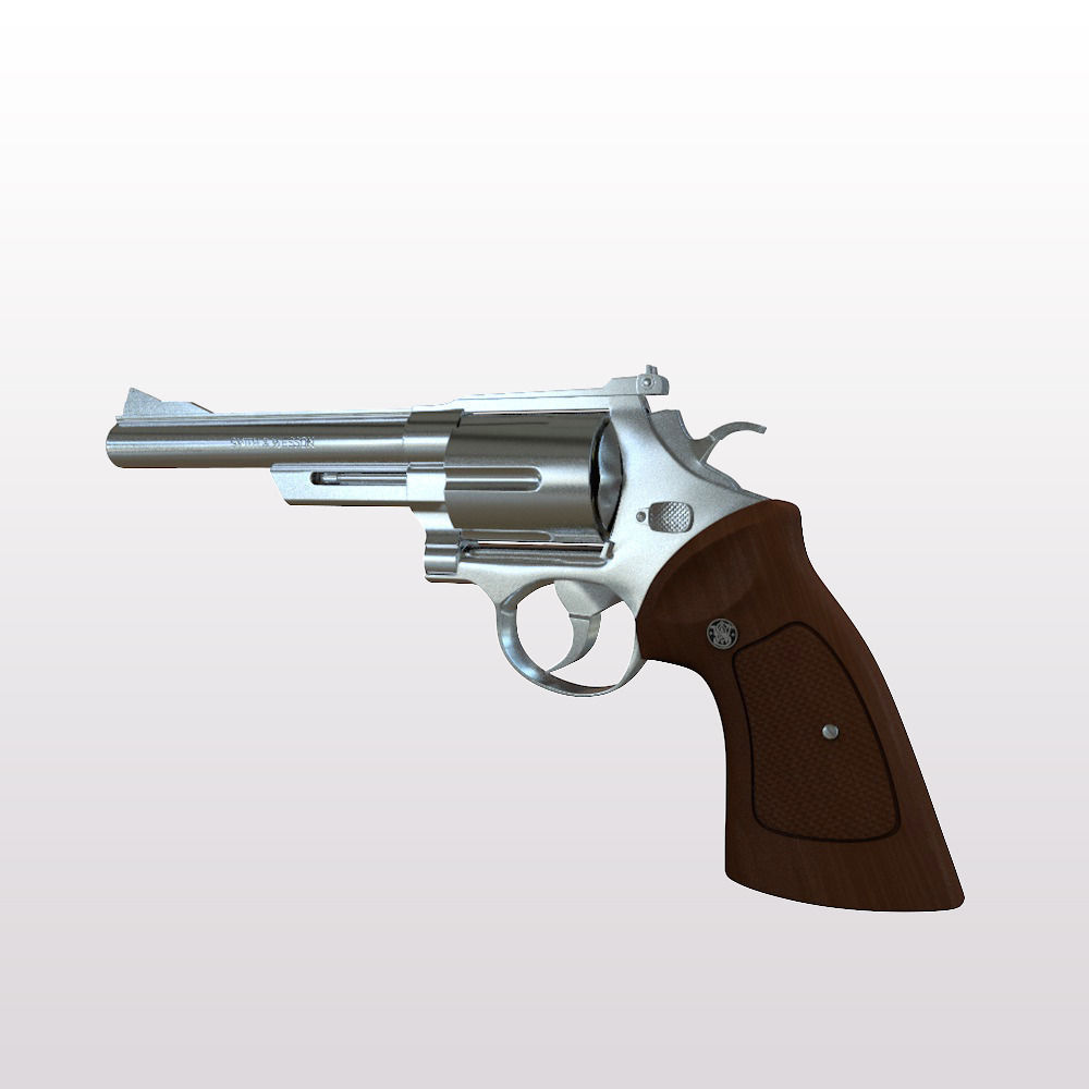 44 Magnum Handgun 3D model_1