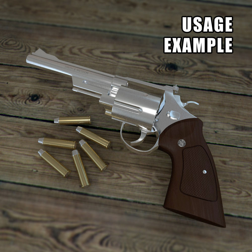 44 Magnum Handgun 3D model_6