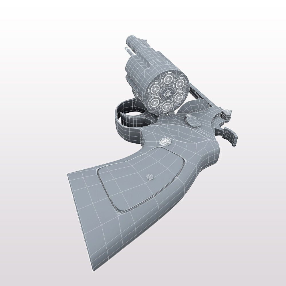 44 Magnum Handgun 3D model_11