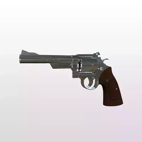 44 Magnum Handgun 3D model