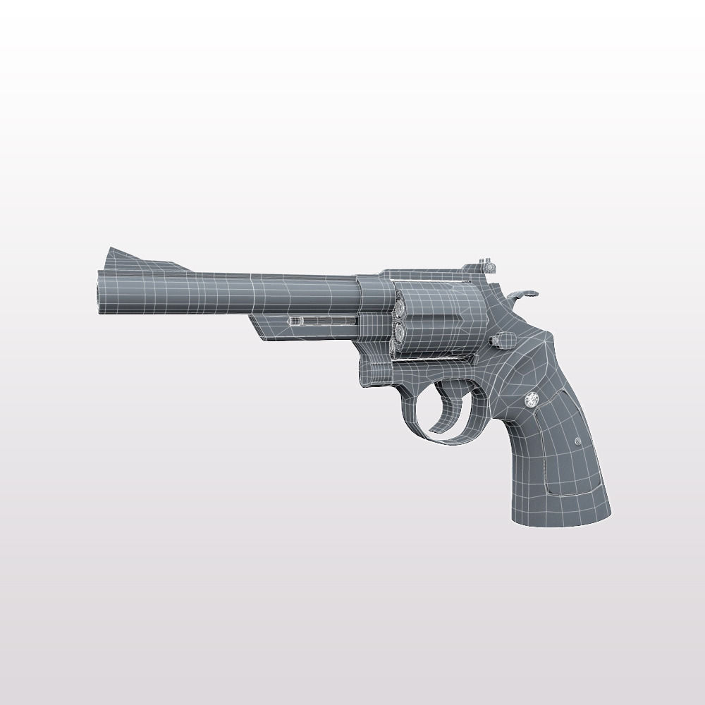 44 Magnum Handgun 3D model_12