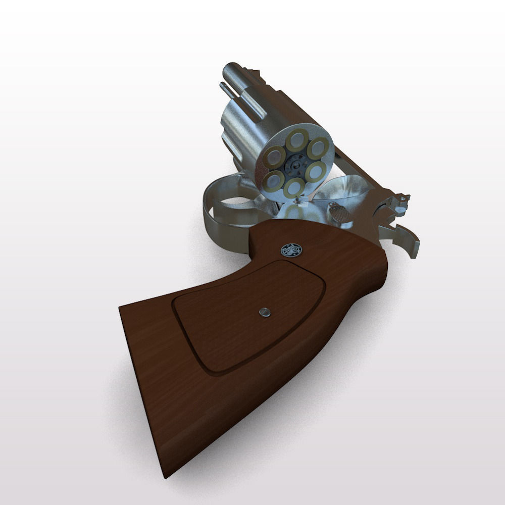 44 Magnum Handgun 3D model_4