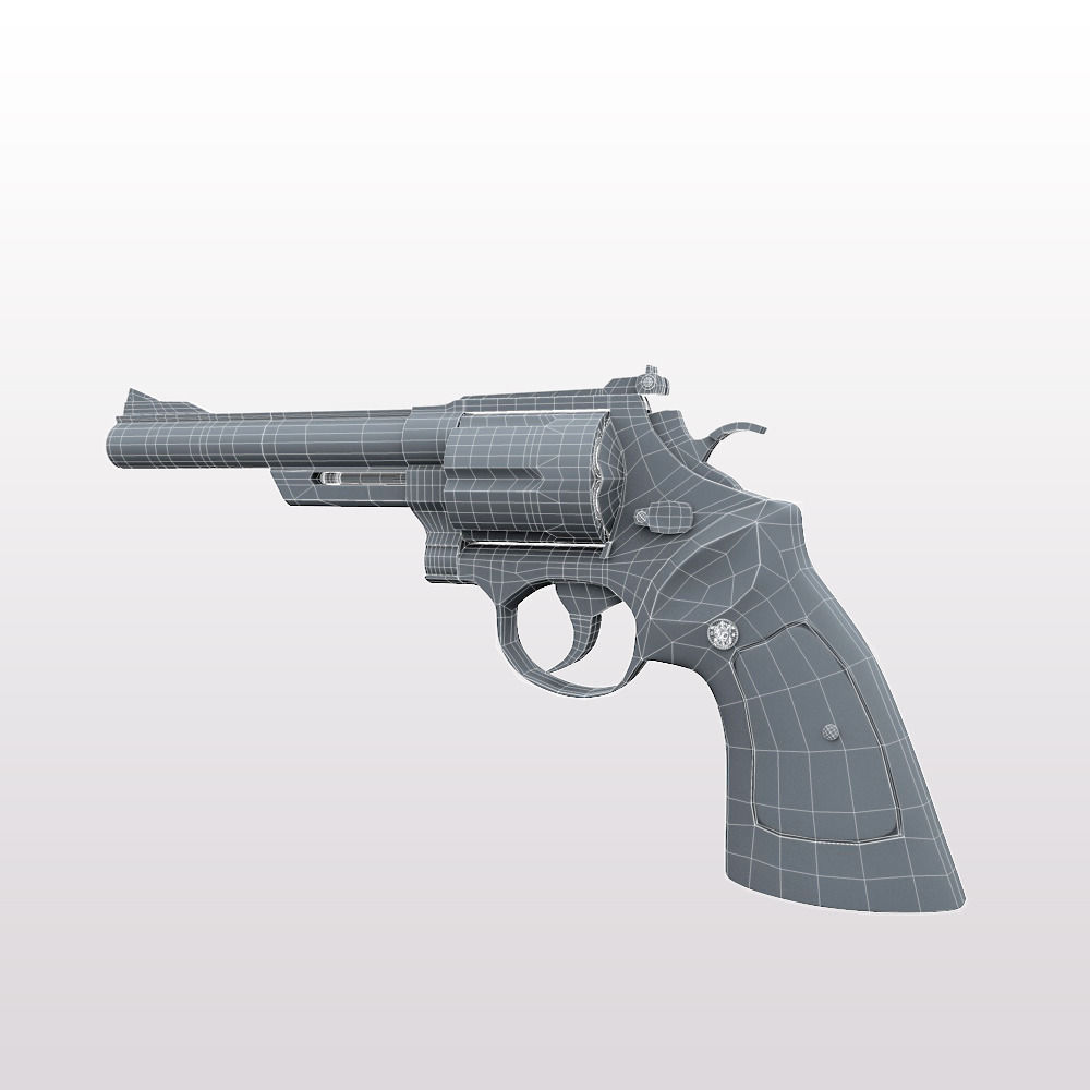44 Magnum Handgun 3D model_7