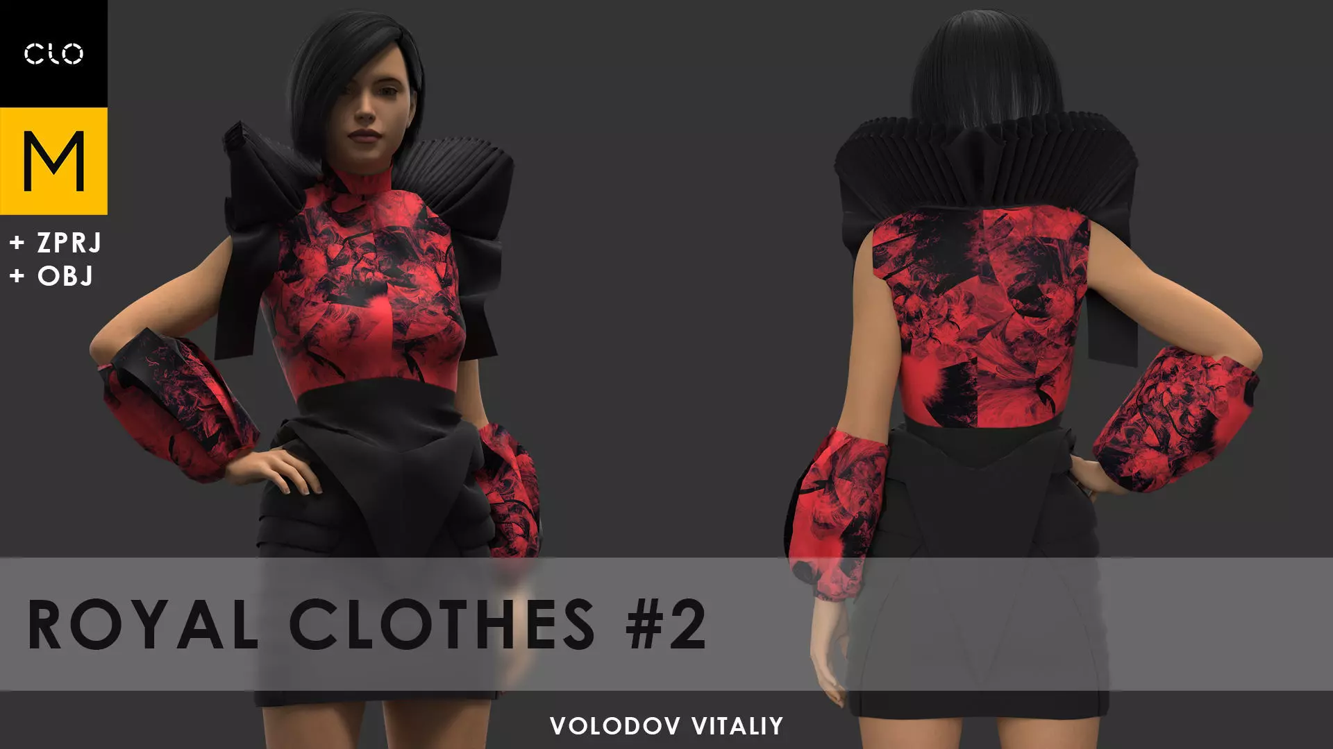 Royal clothes Free 3D model