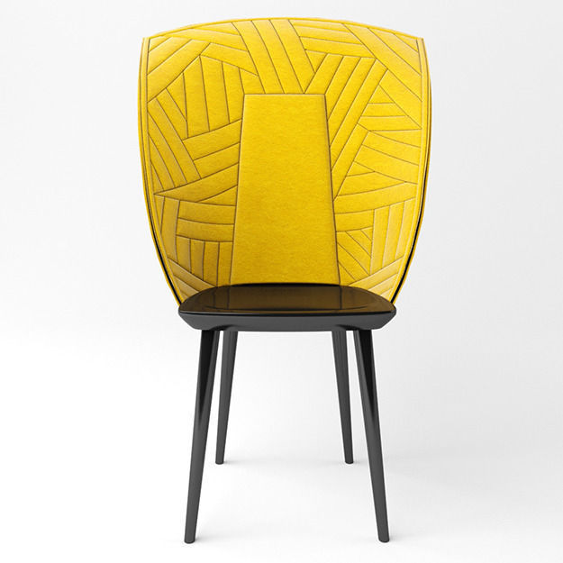 Chair Farg Blanche 3D model_1