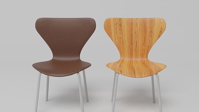 Modern chair Low-poly 3D model