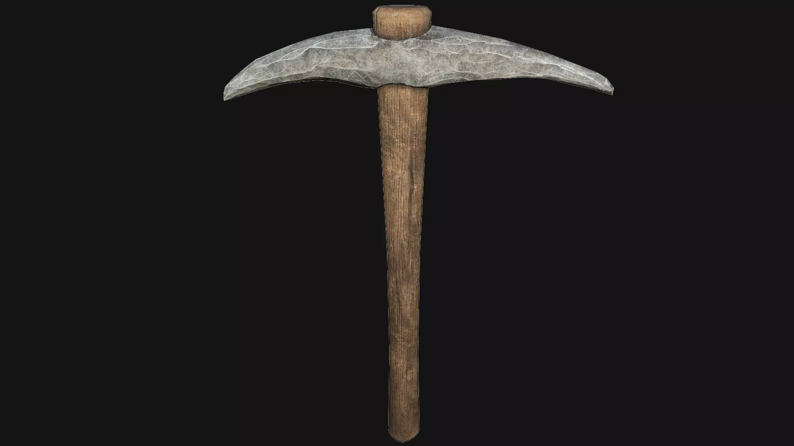 Stone Pickaxe Miners Ancient Survival Tool Low-poly 3D model