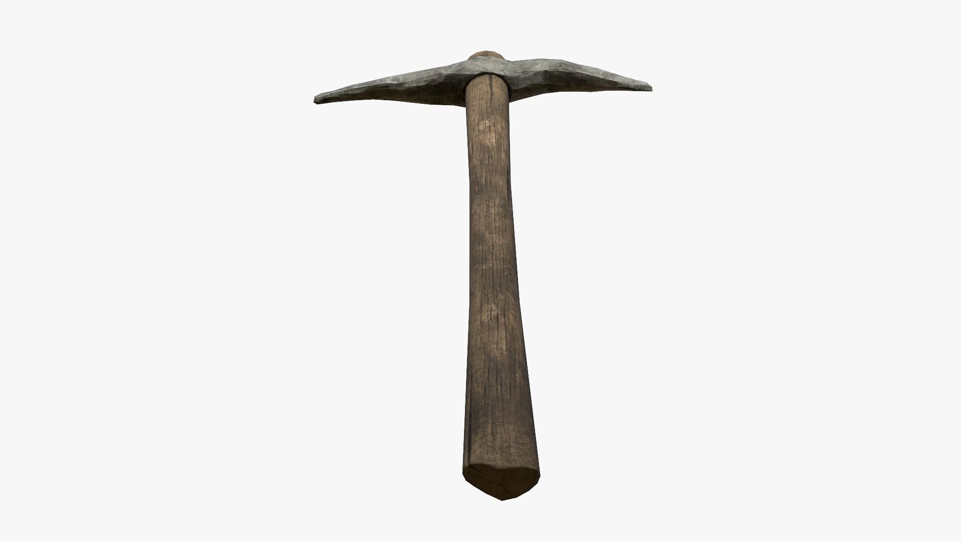 Stone Pickaxe Low-poly 3D model_7