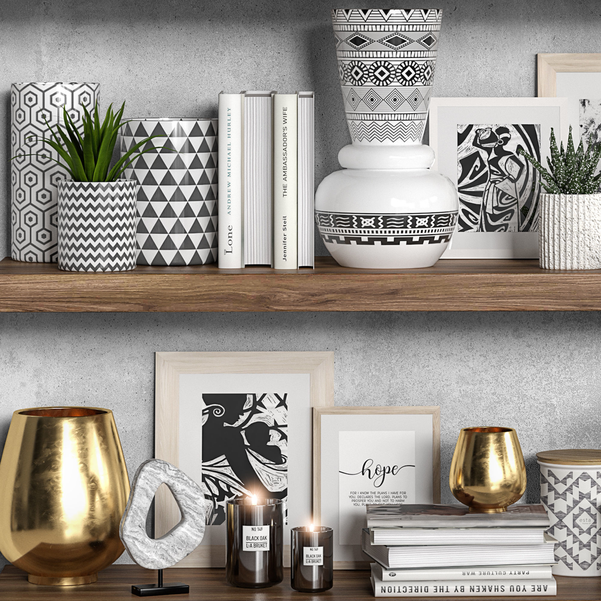 Decorative Set 12 3D model_2