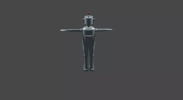 low poly 3d robot Free low-poly 3D model_0