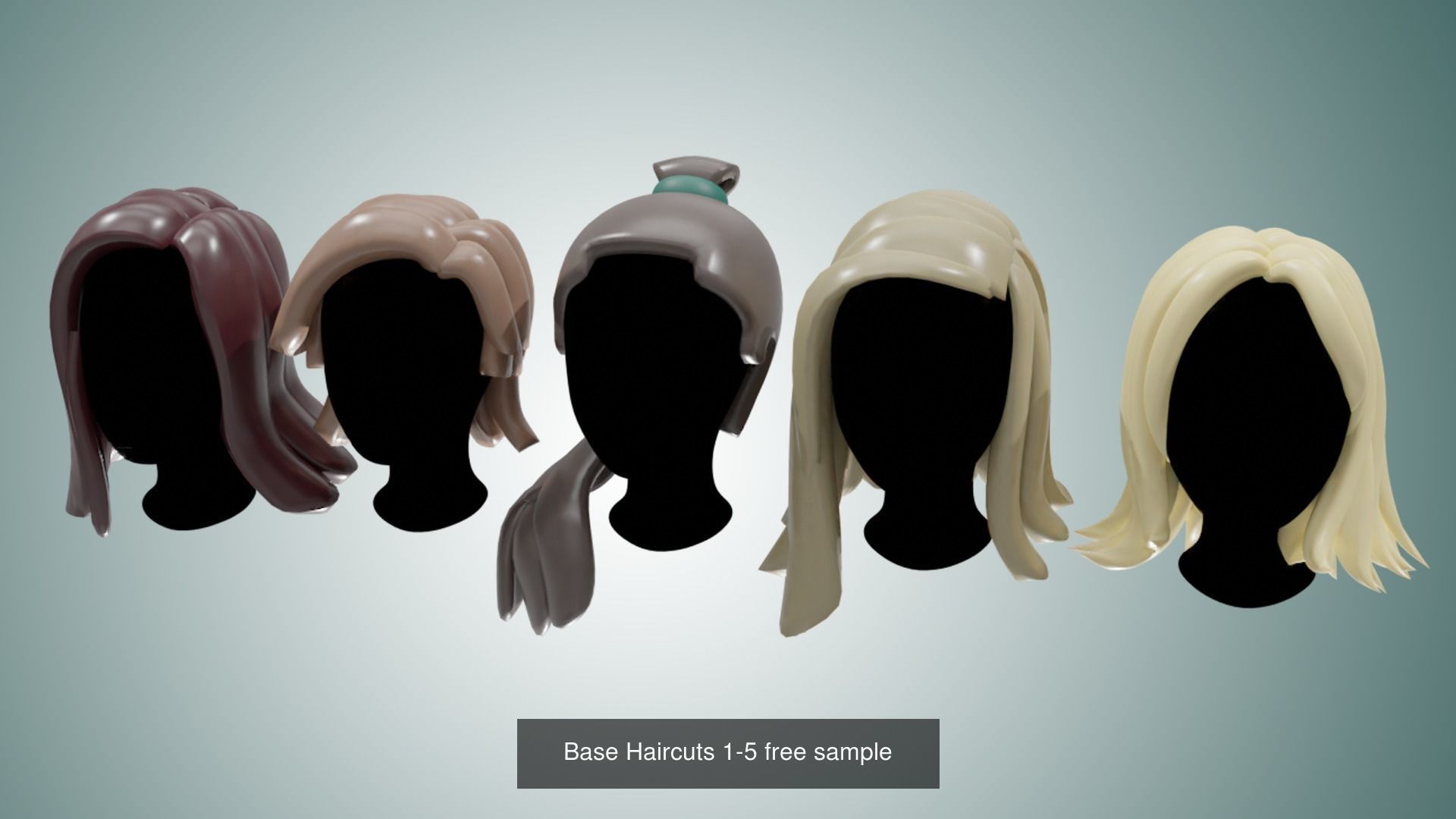 Base Clothing Plus Hair 3D Model Collection_5