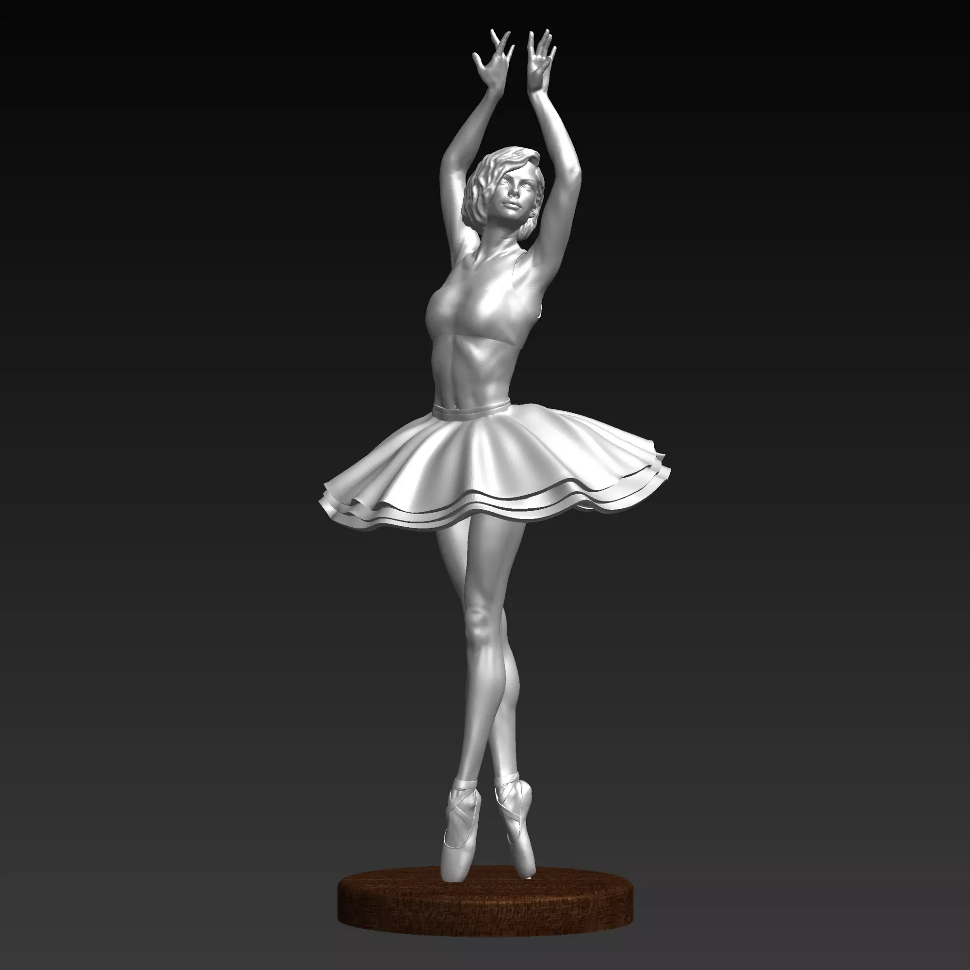 Ballerina 5 statue 3D print model