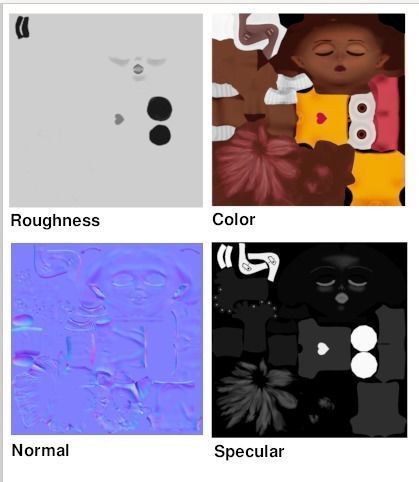 Kid Pink Low-poly 3D model_12