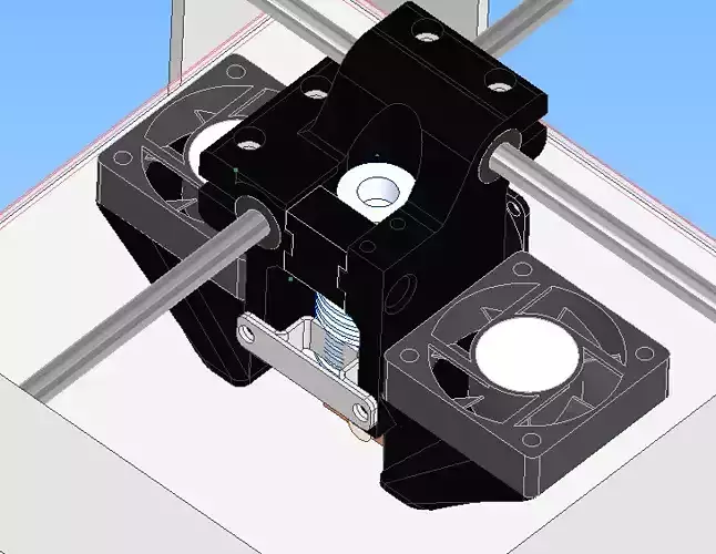 ULTIMAKER V6 HOTEND HOLDER 3D PRINTABLE 