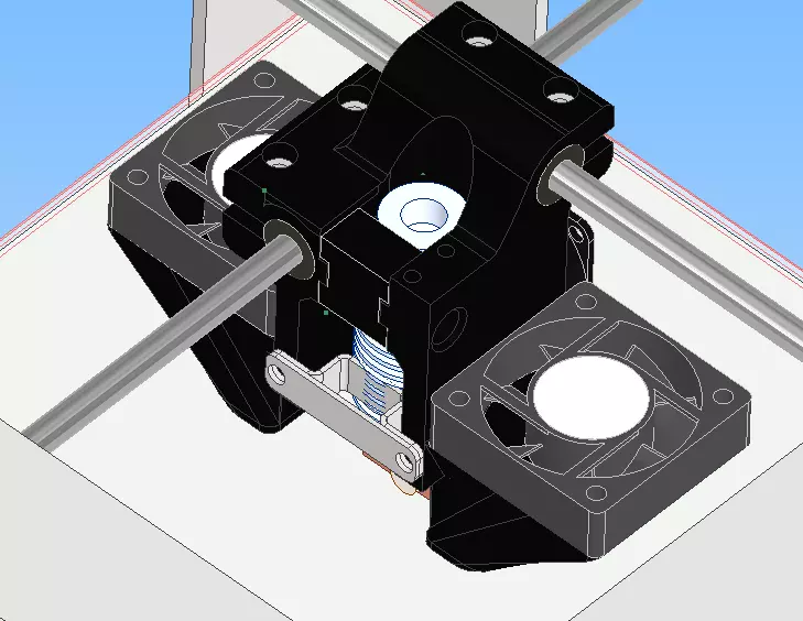 ULTIMAKER V6 HOTEND HOLDER 3D PRINTABLE 3D print model