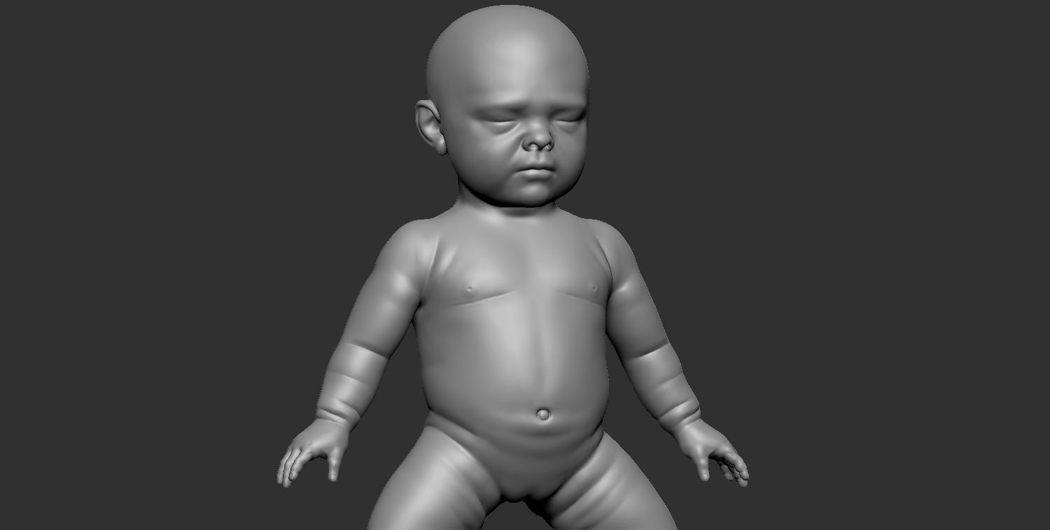 Baby  3D printing 3D model_2
