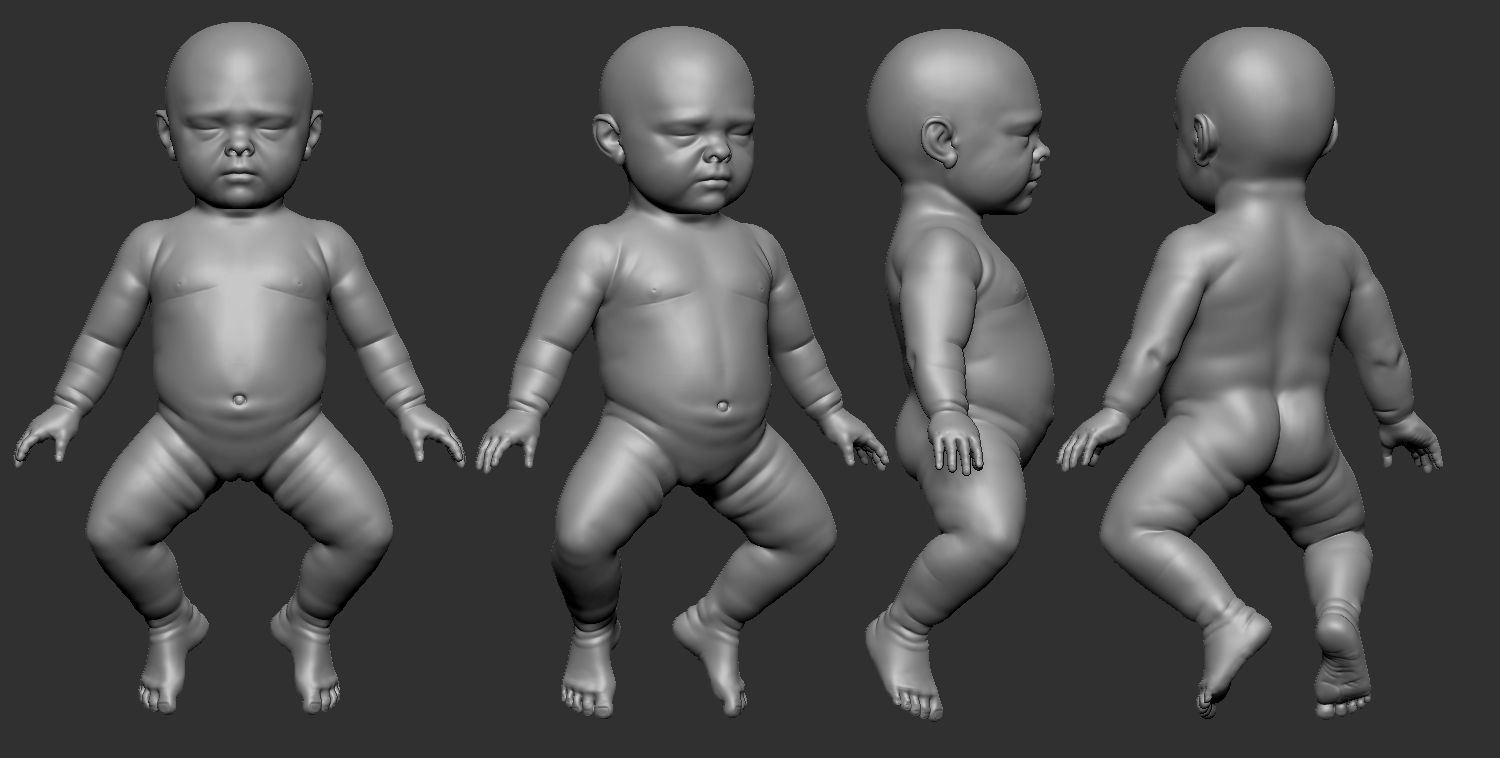 Baby  3D printing 3D model_1