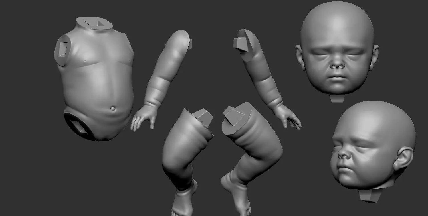 Baby  3D printing 3D model_0