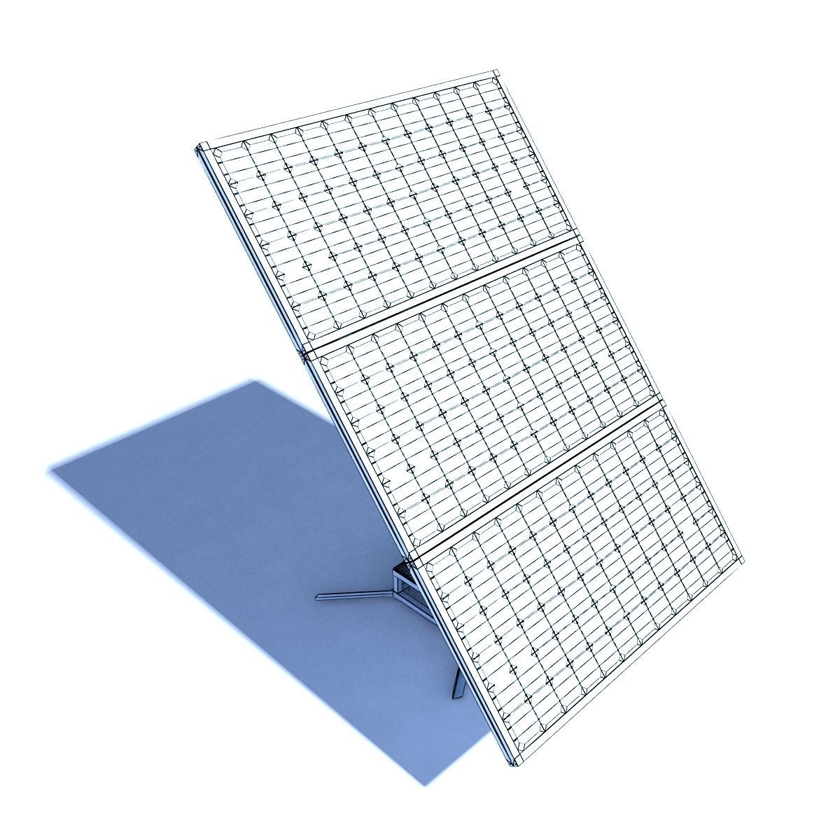 Single Stand Solar Panel RIGED 3D model rigged | CGTrader