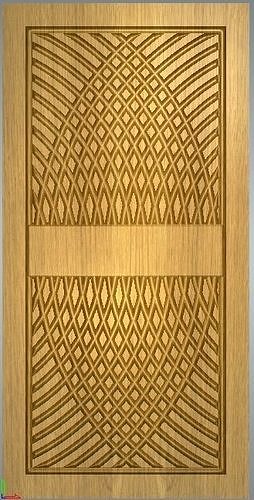 wooden 3d door design 3D print model