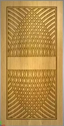 wooden 3d door design 3D print model
