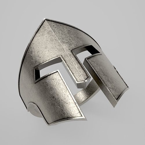 Spartan Helmet Ring 01 3D print model