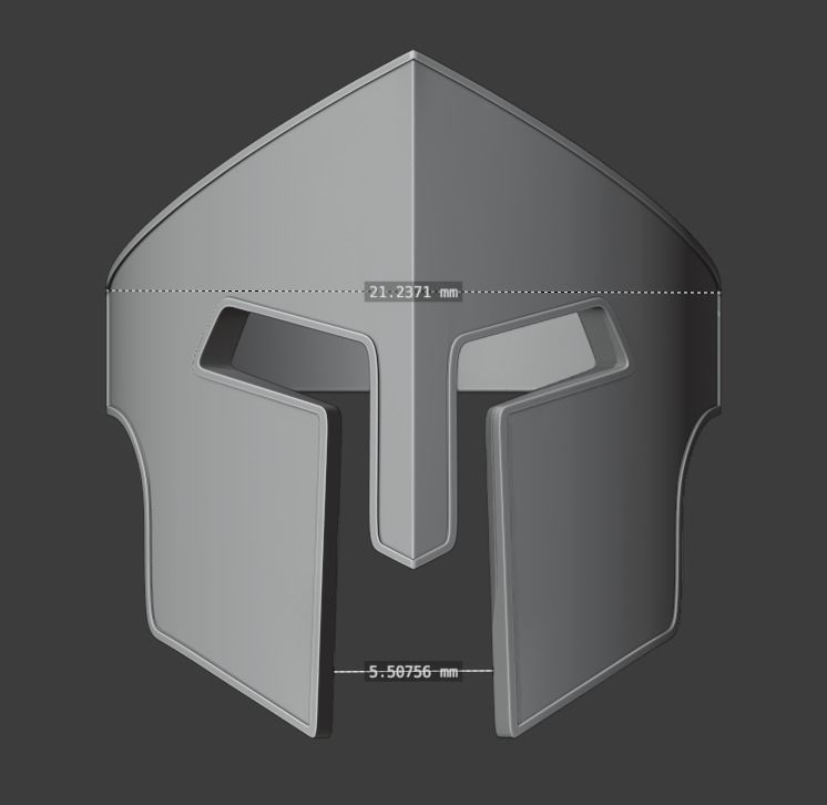 Spartan Helmet Ring 01 3D print model_1