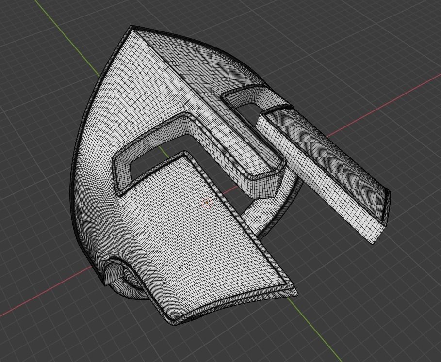 Spartan Helmet Ring 01 3D print model_4