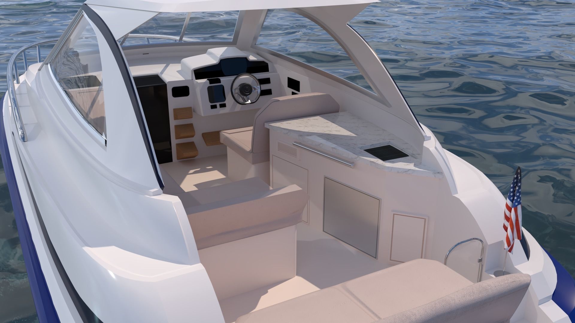 Regal 35 Sport Coupe Boat 3D model_5