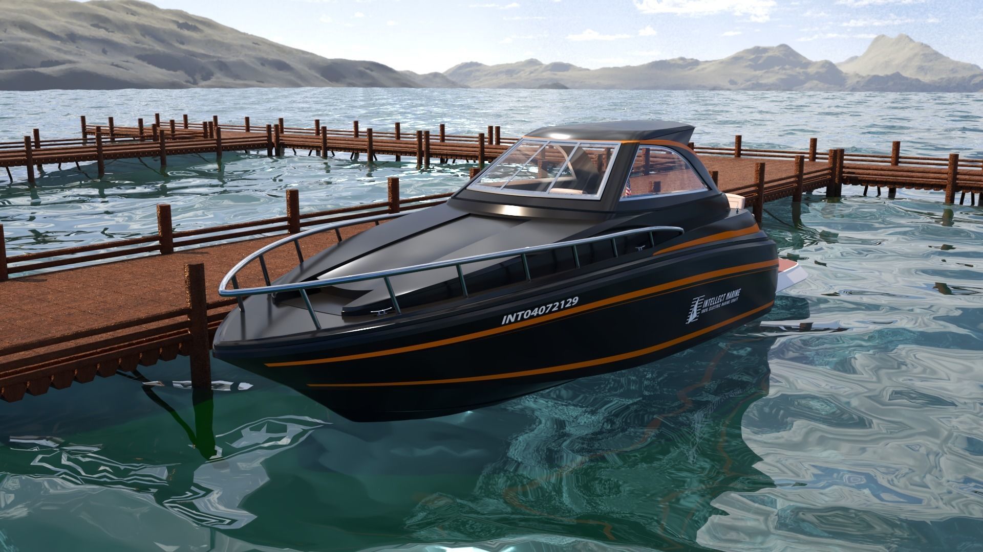 Regal 35 Sport Coupe Boat 3D model_2