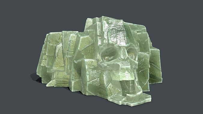 Skull Rock Low-poly 3D model