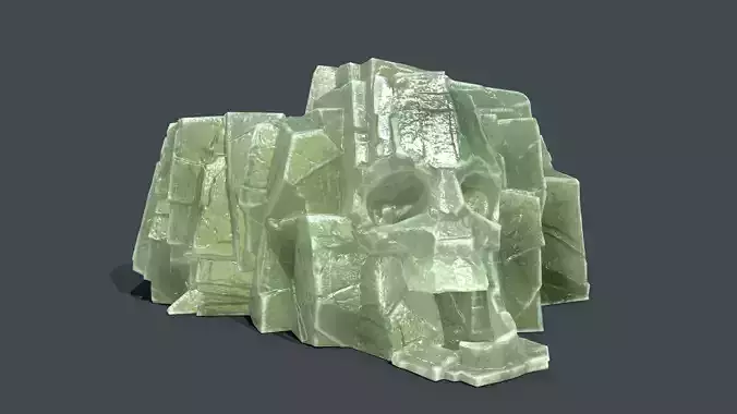 Skull Rock Low-poly 3D model