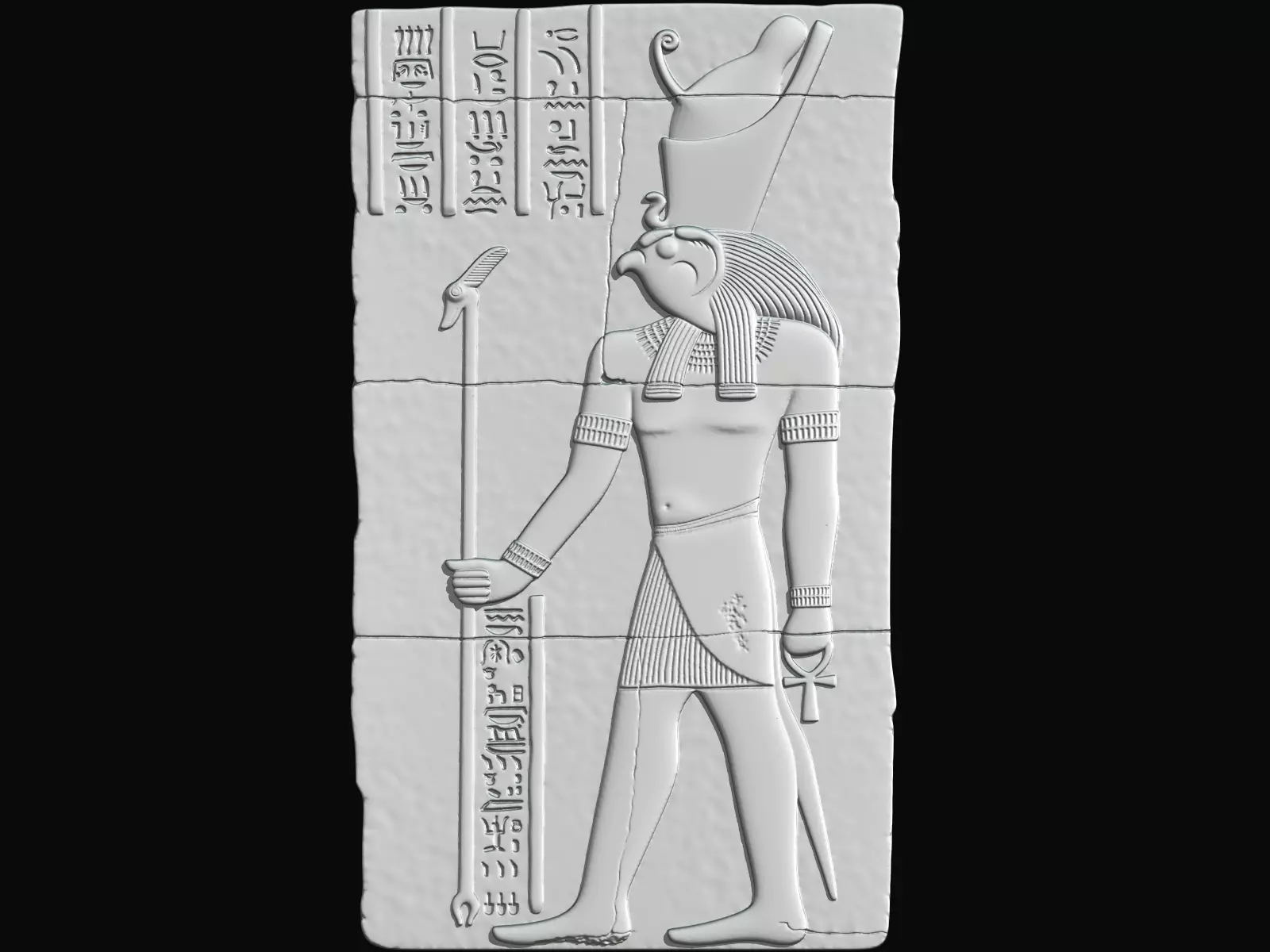 Horus slab for CNC Router and 3D print model_0