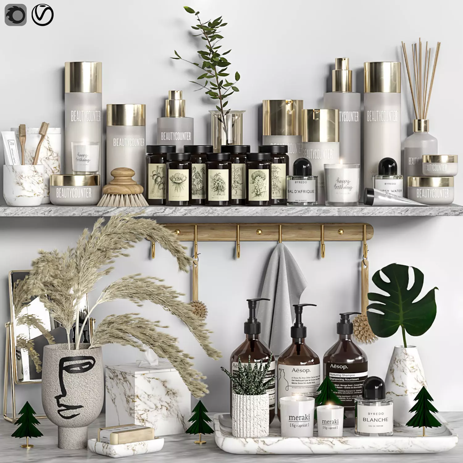 Bathroom accessories 21 3D model