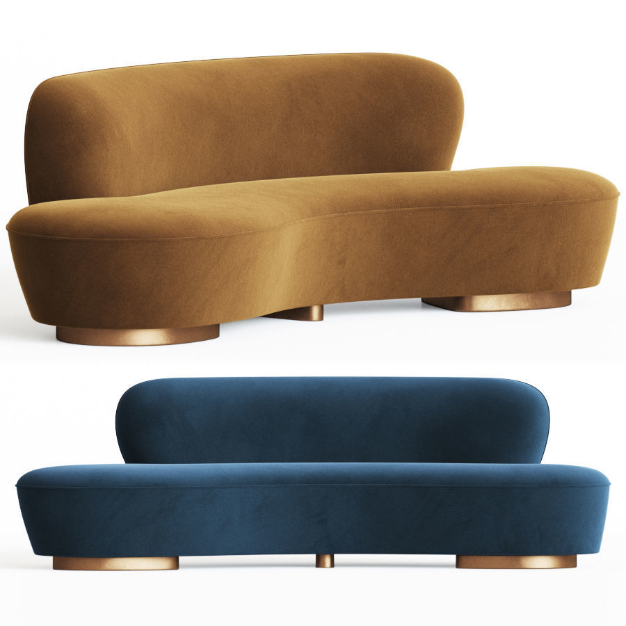 Mini Sofa Vladimir Kagan 3D model_5