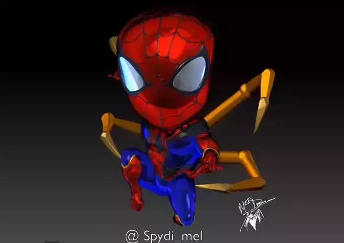 Mini Iron Spider 3D print model