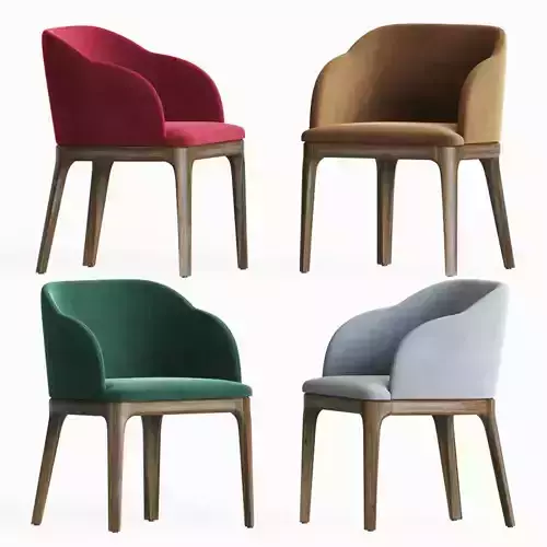Aubrey Armchair Dining Chair 3D model