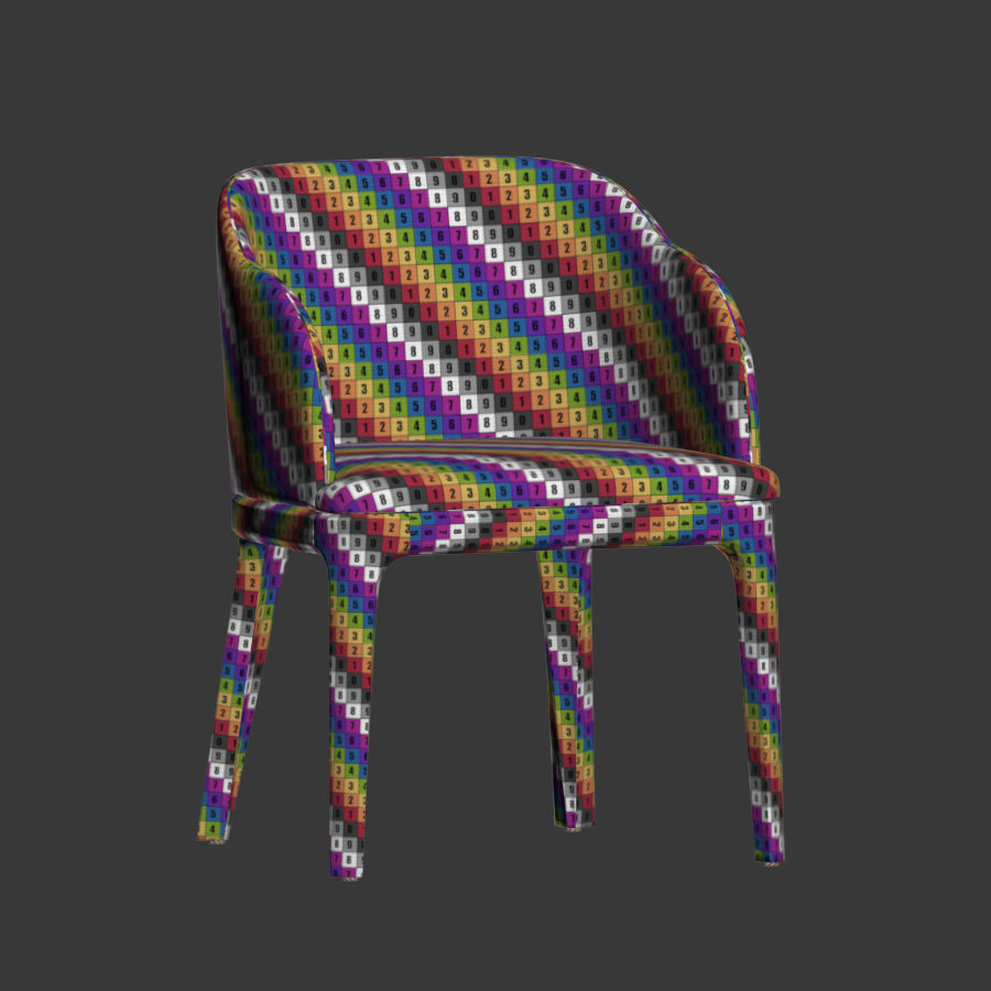 Aubrey Armchair Dining Chair 3D model_4