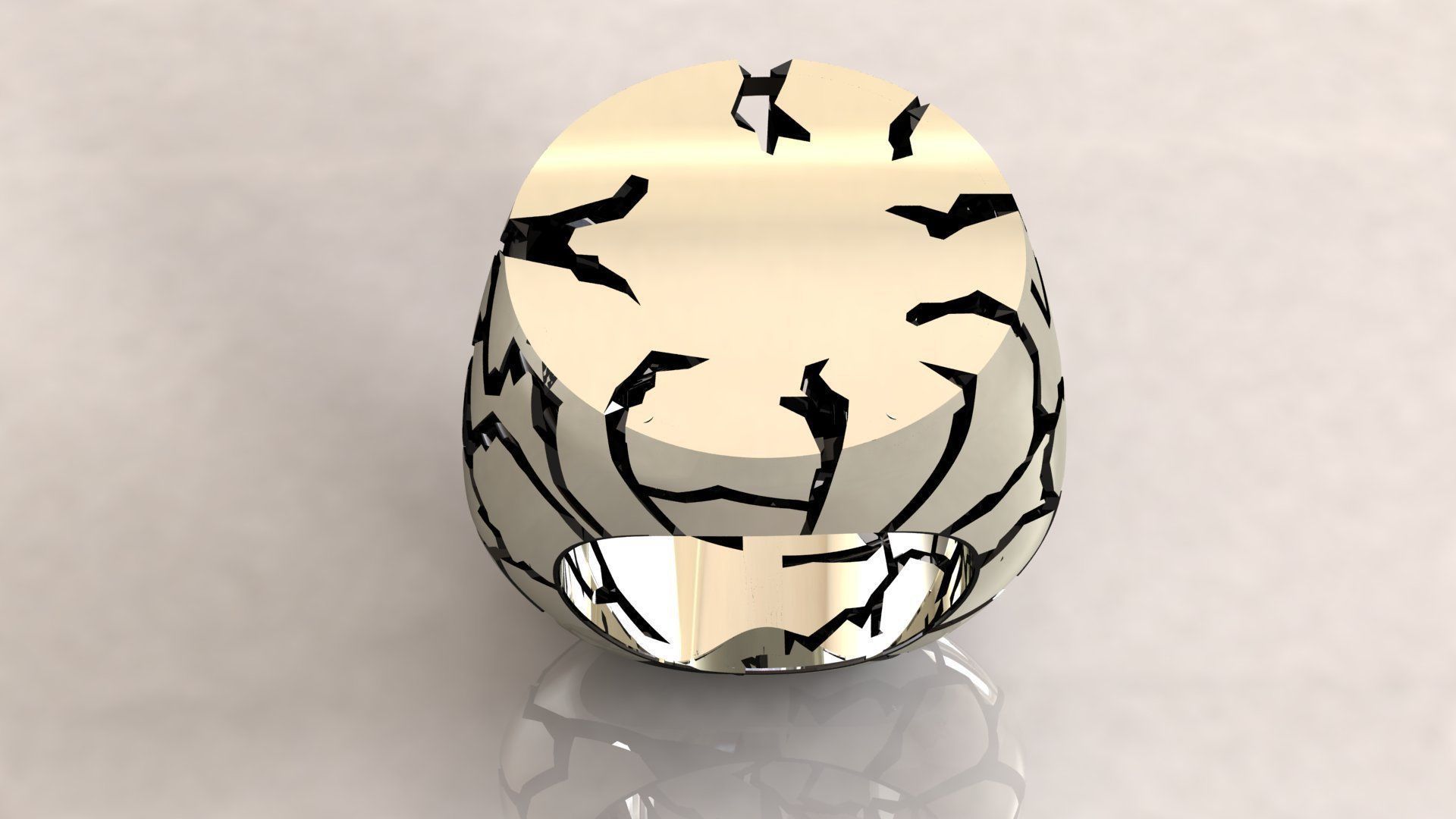 Crack Rock Rings 3D Model Collection_8