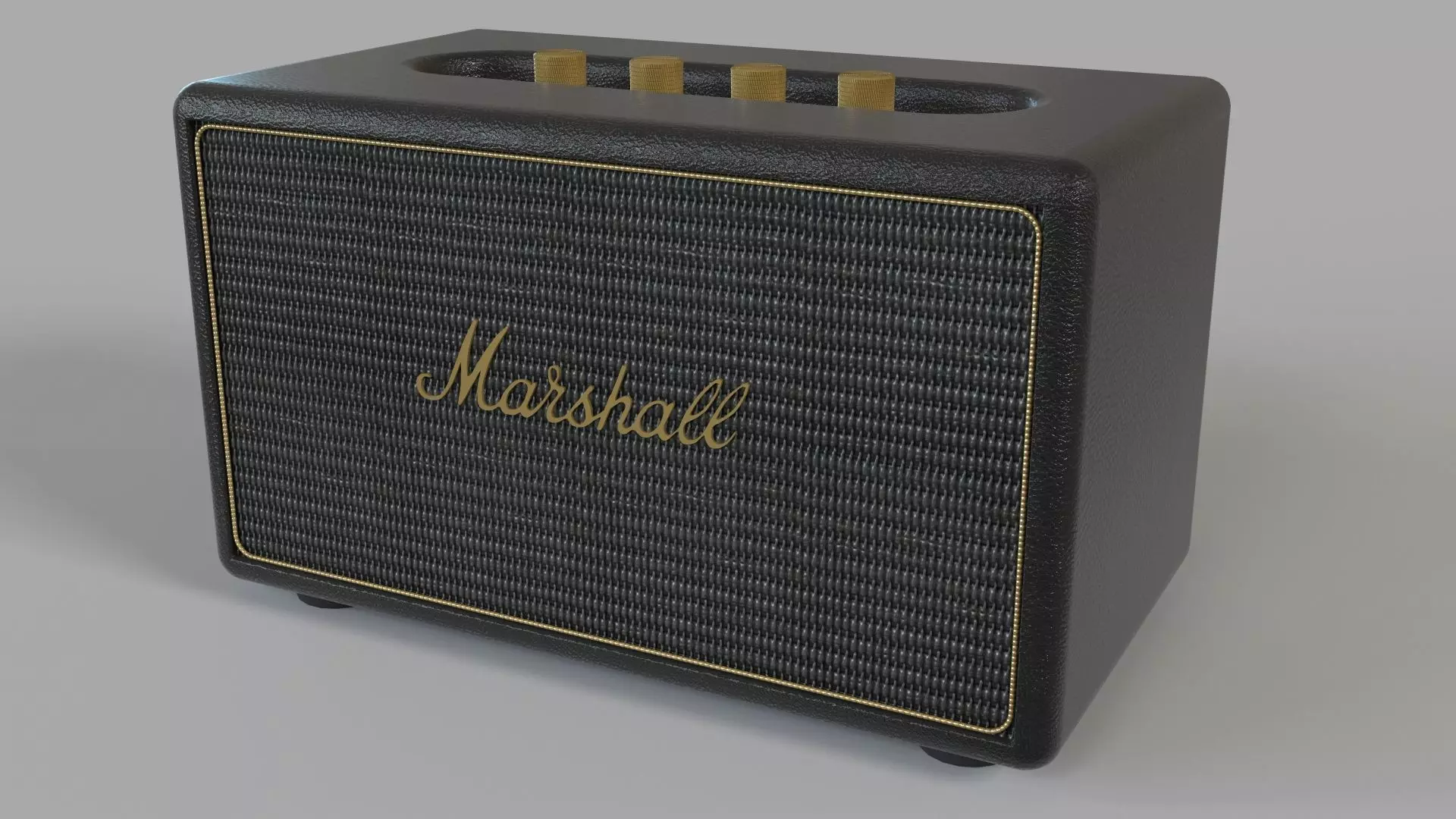 Marshall Stanmore Black Multi-Room Wifi Speaker 3D model_0