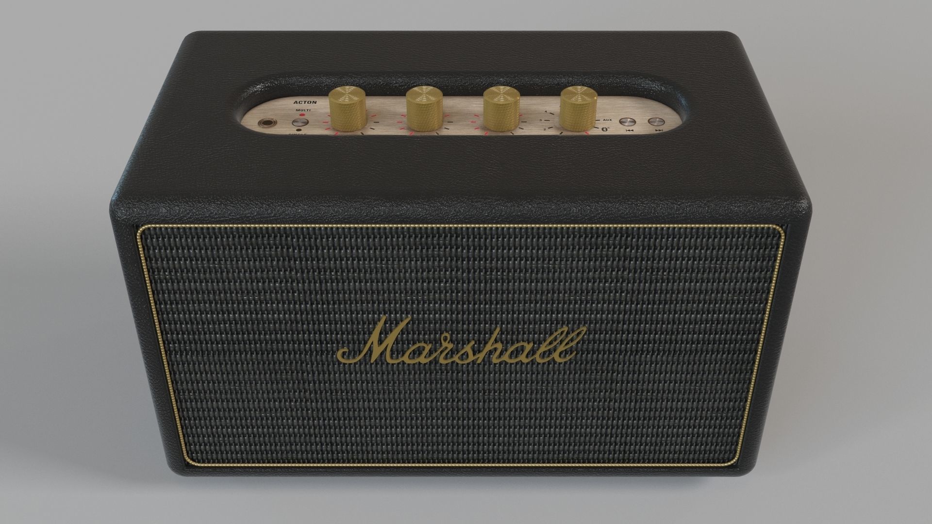 Marshall Stanmore Black Multi-Room Wifi Speaker 3D model_1