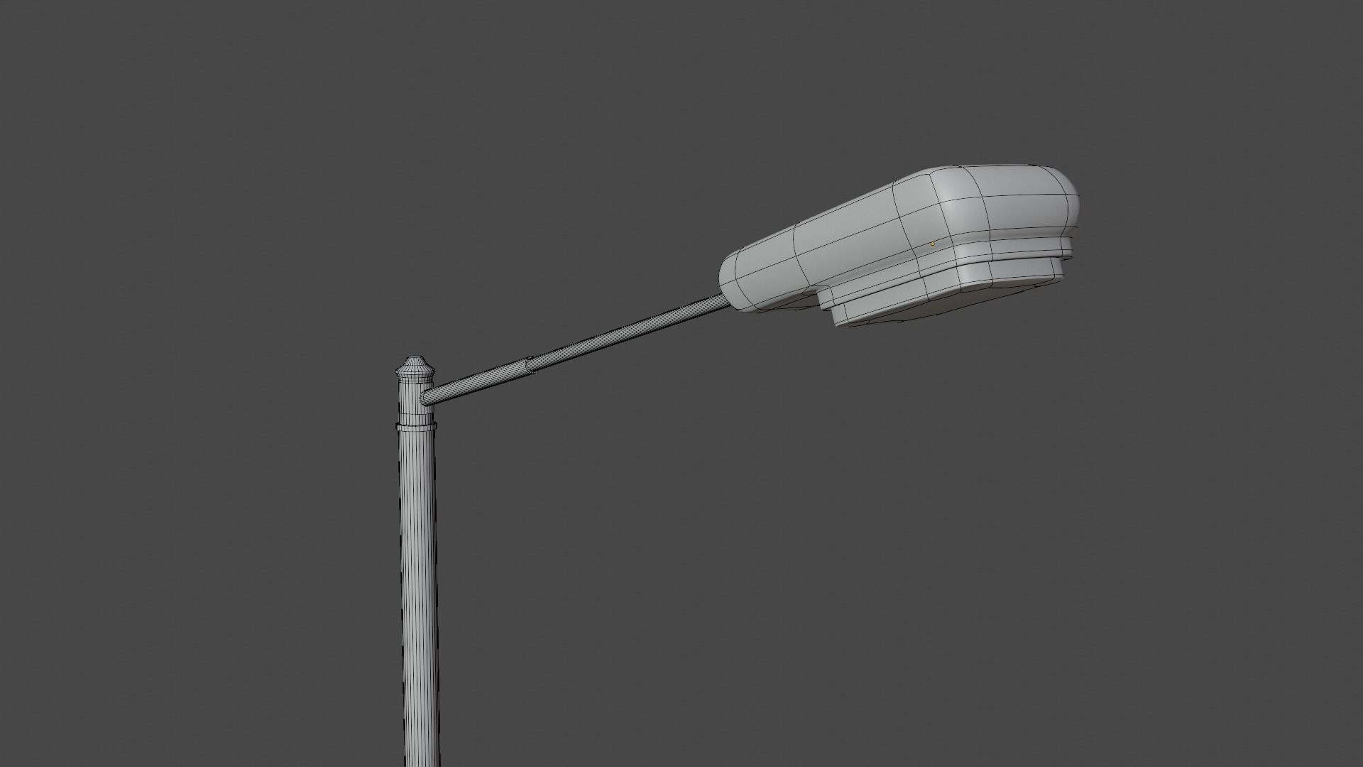 rusted street lamp Low-poly 3D model_3